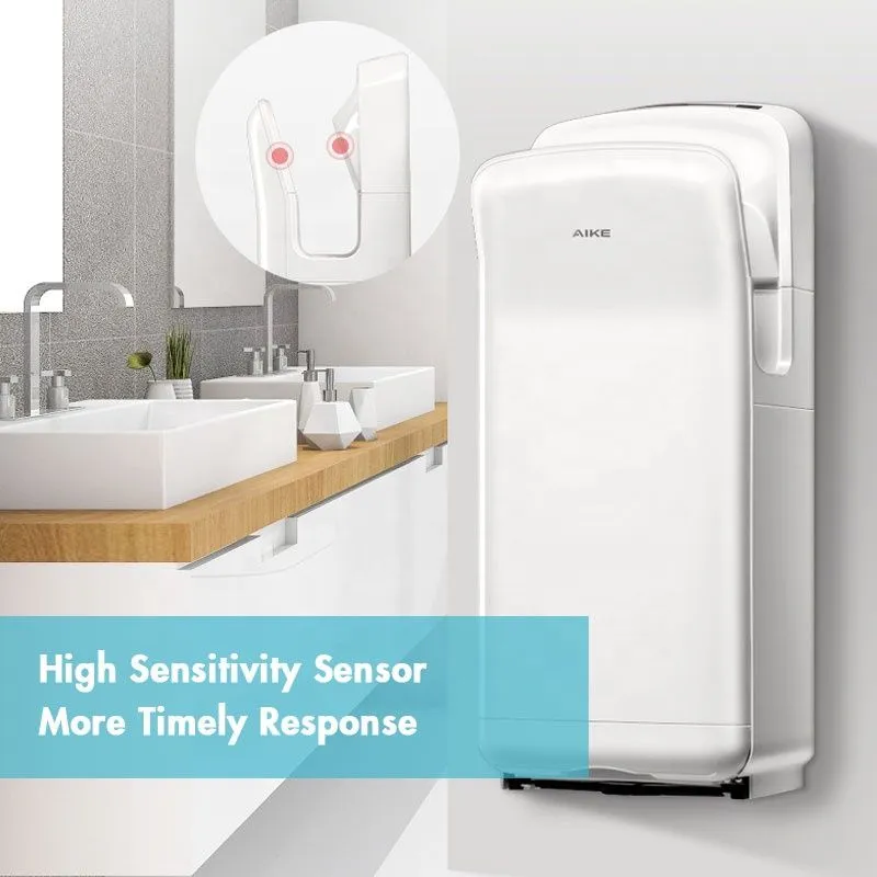 AIKE Commercial Bathroom Hands Dryer Vertical High Speed Air Dryer For Hands Drying Machine Premium Automatic Hand Dryer AK20